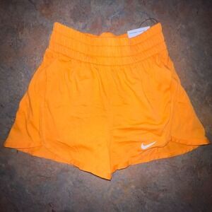 Nike‎ Dri-Fit Loose Fit Orange Athletic Shorts For kids, XS